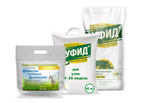 Для уток возрастом 9-26 недель